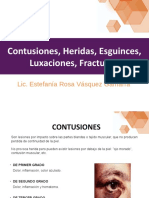 Clase 5 - Contusiones, Heridas, Esguinces, Luxaciones, Fracturas