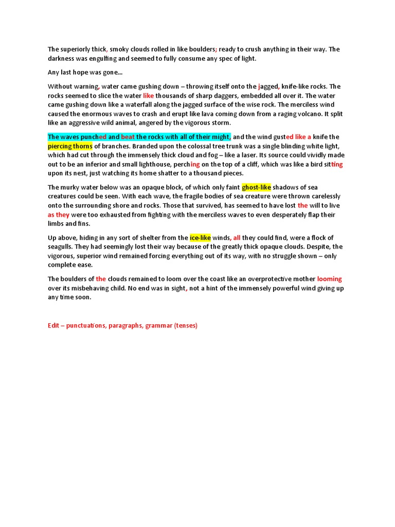 Vivid Storm Description Techniques | PDF