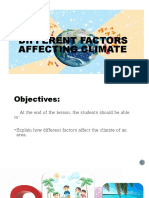 Different Factors Affecting Climate