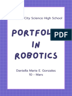 Portfolio in Robotics: San Juan City Science High School