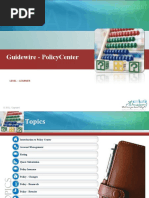 GuideWire PolicyCenter Academy Course V1.0 Version 9 1031