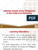 National Artists of The Philippines in The Field of Architecture