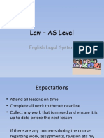 Law - AS Level: English Legal System