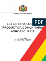 Ley de Revolucion Productiva Comunitaria Agropecuaria