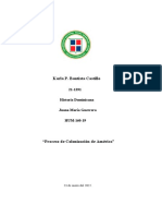 Proceso de colonización de América: Características de los Tainos y el modelo económico implantado por Colón