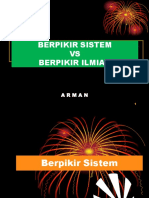 Berpikir Sistem Vs Berpikir Ilmiah