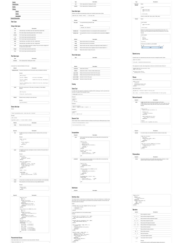 SystemVerilog Data Types Guide | PDF | Class (Computer Programming ...