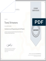 IoT Certificate Tumul (16EC002)