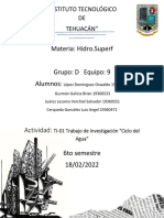 Materia: Hidro - Superf: Instituto Tecnológico DE Tehuacán"