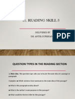 Reading Skill Types