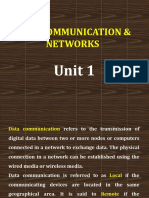 Data Communication & Networks: Unit 1