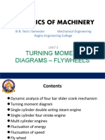 Dynamics of Machinery: Turning Moment Diagrams - Flywheels