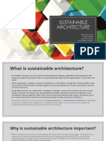 Sustainable architecture - Conserving resources for future