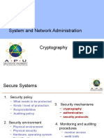 System and Network Administration Cryptography