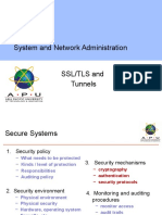 System and Network Administration SSL/TLS and Tunnels