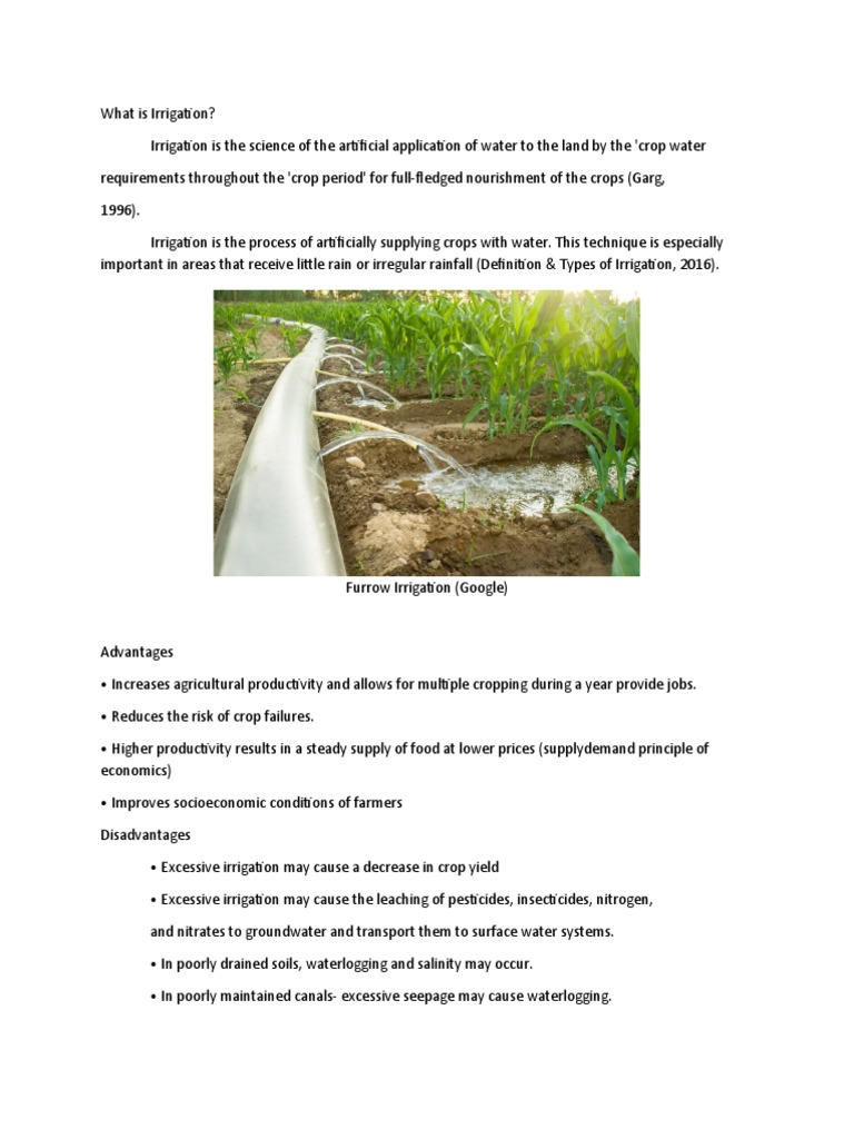 What Is Irrigation PDF
