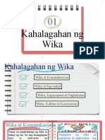 Kahalagahan at Gamit NG Wika Sa Lipunan