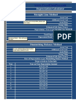 Depreciation Calculator Excel Template