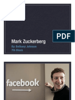 Mark Zuckerberg: By: Bethany Johnson 7th Block