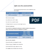 Conditionals in English 0.1,2,3