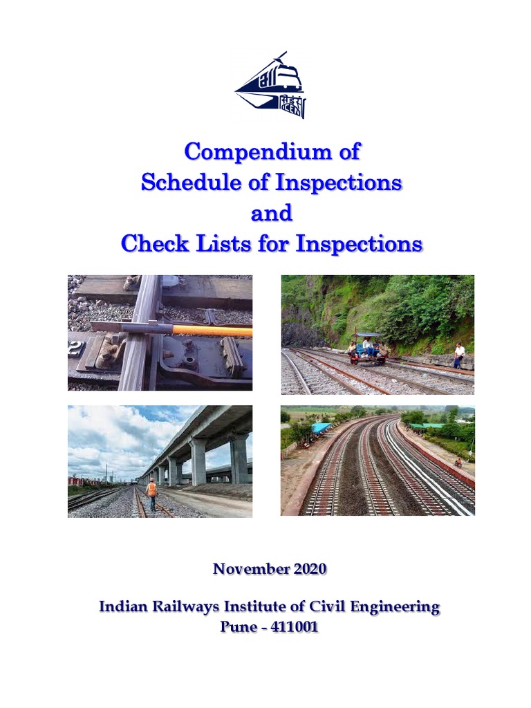 Inspection Checklist Final | Download Free PDF | Rail Transport | Train