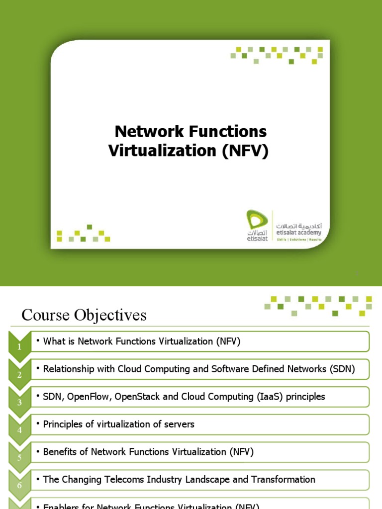 Network Functions Virtualization (NFV) | PDF | Cloud Computing ...
