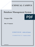 Ashirvad DBMS Project File
