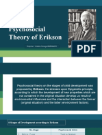 Psychosocial Theory of Erikson: Reporter: Kristine Fanega BSEDMATH