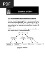 1.1 Procedure Oriented Programming: Main Program