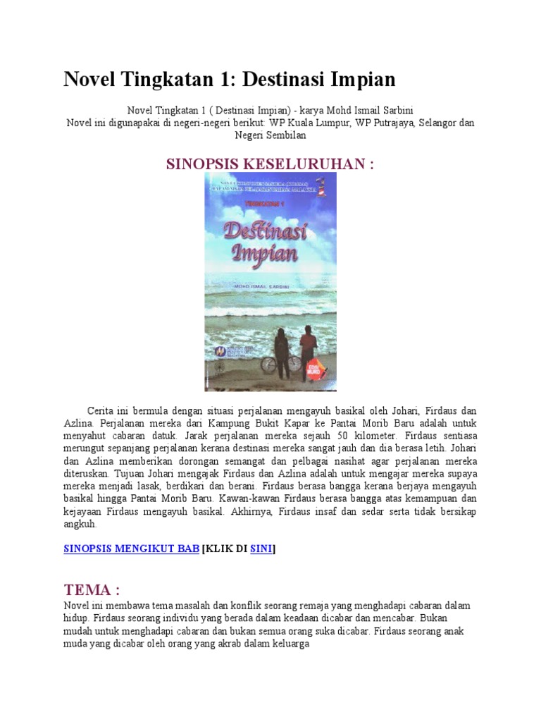 Novel Destinasi Impian | PDF