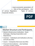 Macro Economic Parameters and Role of Participants and Regulators