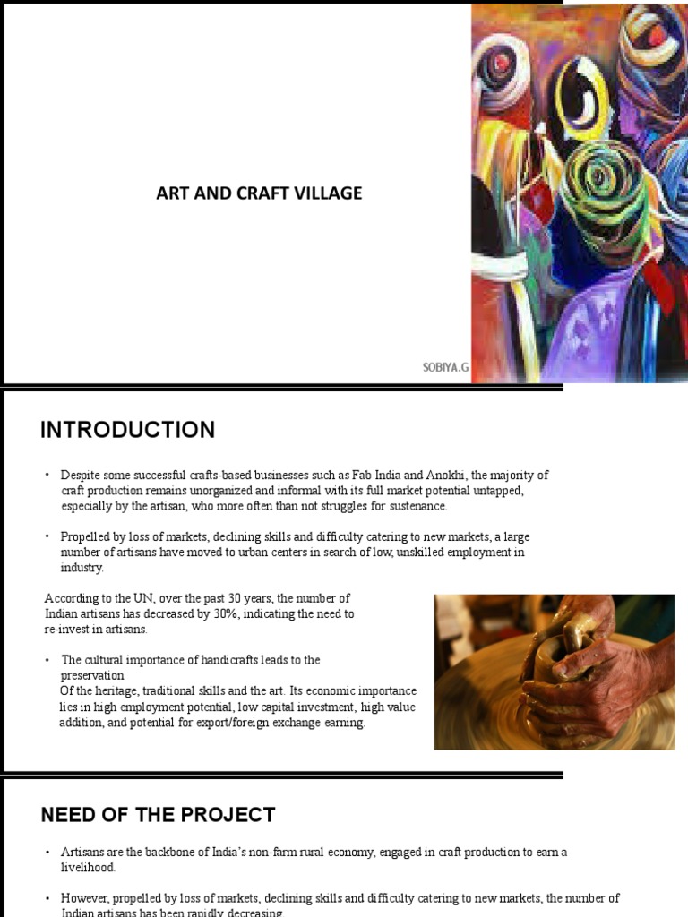 Art and Craft Village Synopsis PDF Market (Economics) Crafts