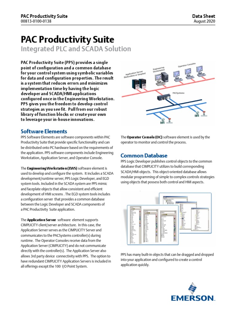 PAC Productivity Suite: Integrated PLC and SCADA Solution | PDF | Scada ...