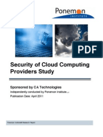 Security of Cloud Computing Providers