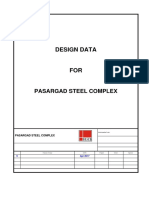 Design Data: Pasargad Steel Complex