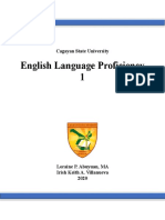 Topic 1 (Unit 1 English Language Proficiency 1)