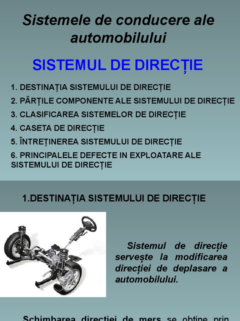 8-Sistemul de Direcție | PDF