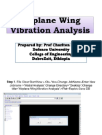 ANSYS LAB IX: Airplane Wing Vibration Analysis
