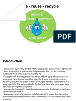 Reduce waste and reuse resources with water conservation