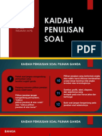 Kaidah Penulisan Soal