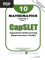 Mathematics: Capsulized Self-Learning Empowerment Toolkit