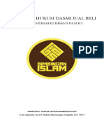 Transkrip Hukum Dasar Jual Beli - Ustadz Muhammad Ihsan S.ud M.H.I.