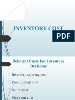 9 Inventory Cost