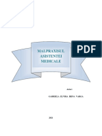 PDF Malpraxisul Asistentei Medicale 10 Mai 2021 OAMGMAMR