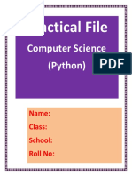 Python Computer Science Practical File