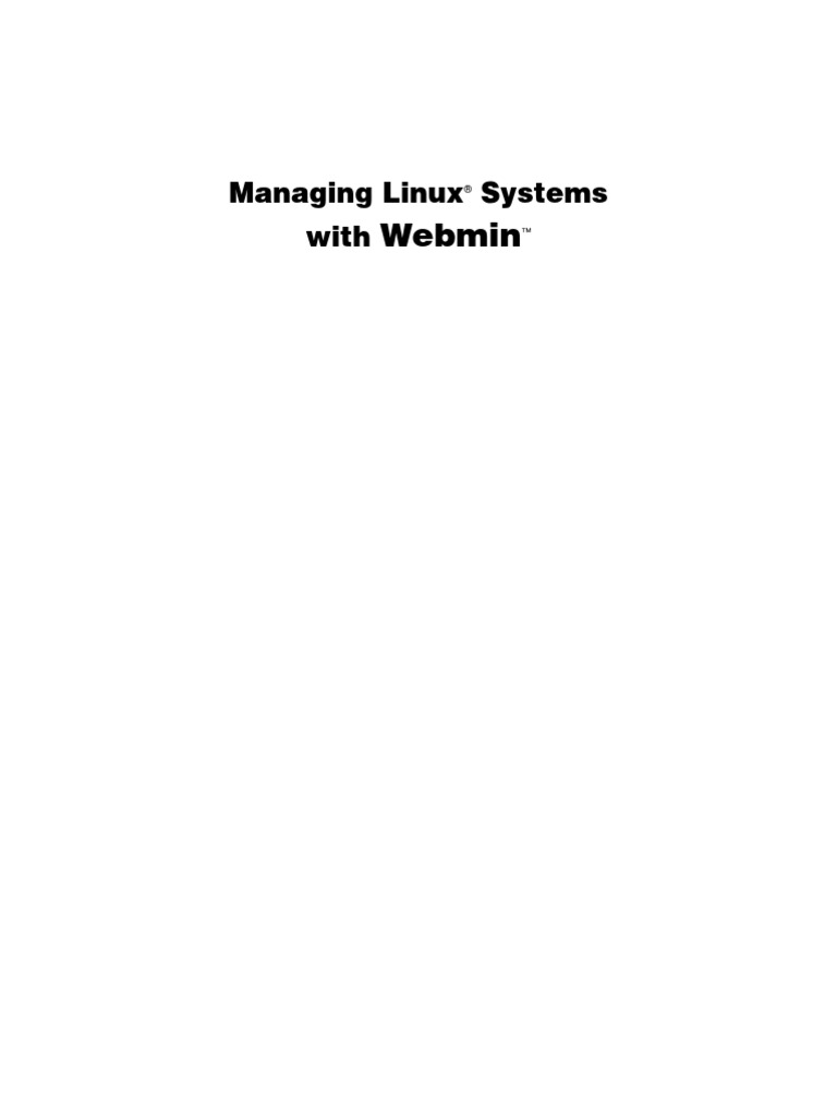 Webmin Manual | PDF | Proxy Server | File Transfer Protocol