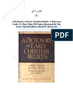 A Dictionary of Early Christian Beliefs: A Reference Guide To More Than 700 Topics Discussed by The Early Church Fathers, David W. Bercot Ed