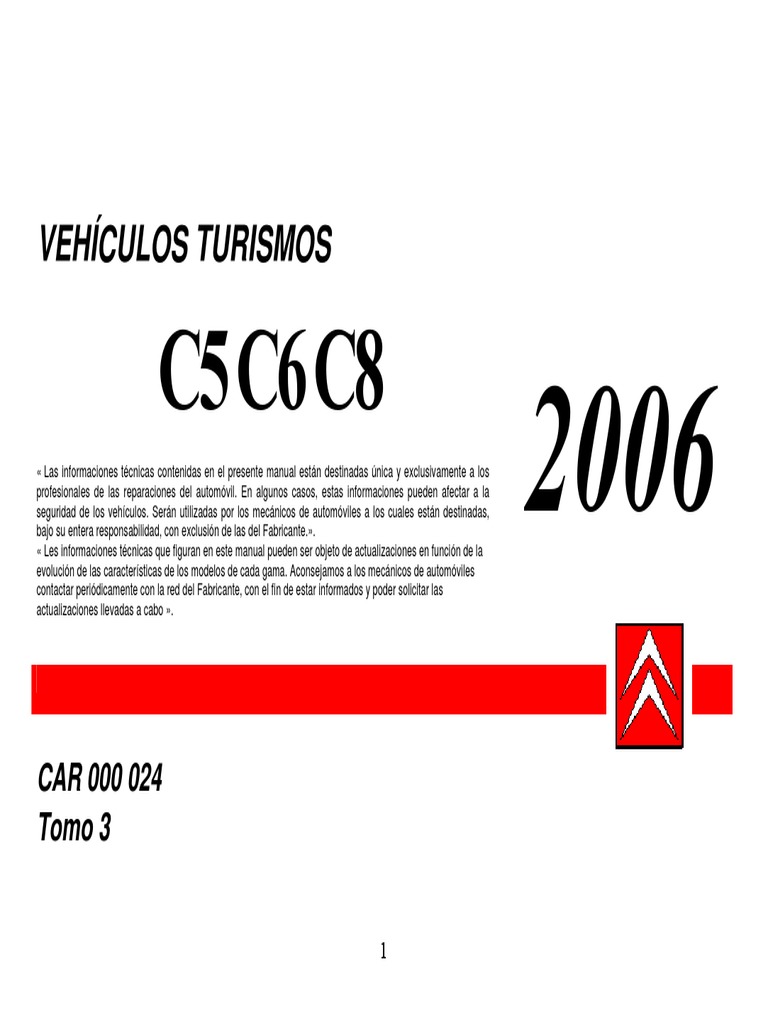 (TM) Citroen Manual de Taller Citroen c5 c6 c8 2006 | PDF