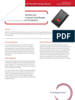 Dual-Frequency Proximity and Contactless Surface Mount Card Reader For Identifi Cation and Enrollment