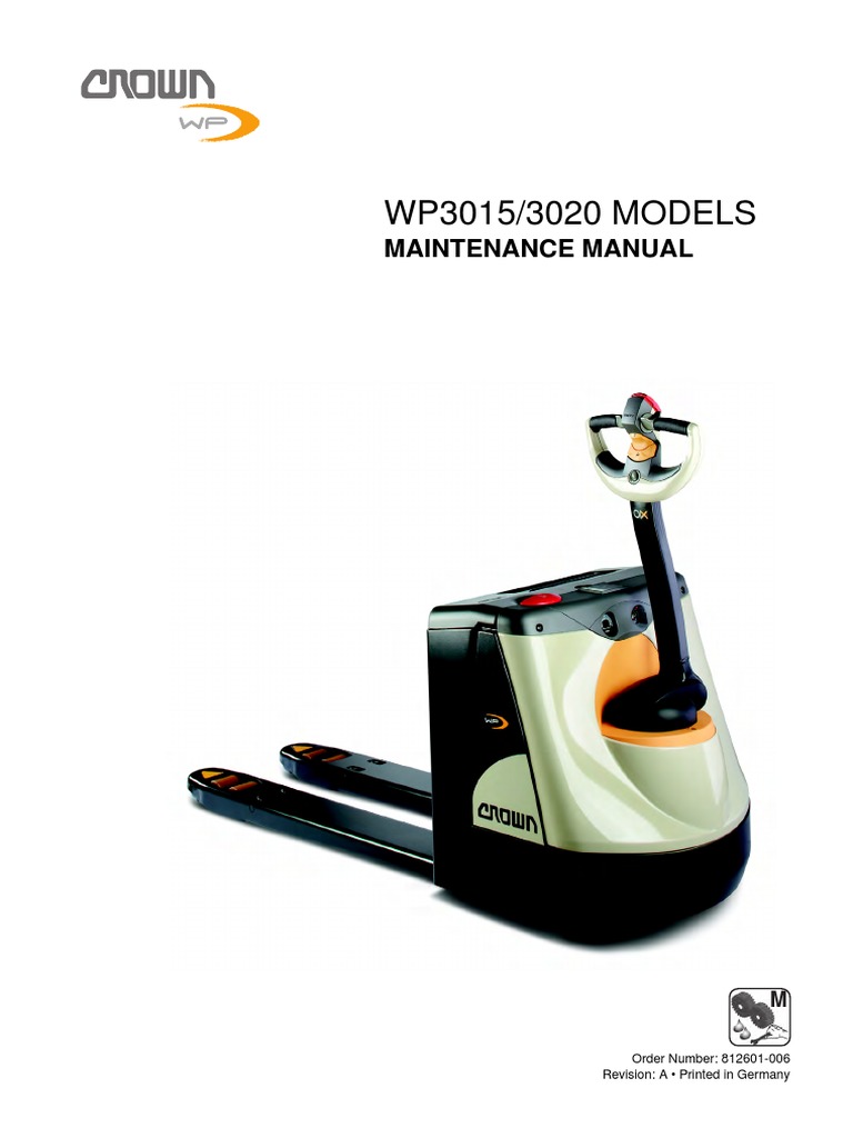 Pallet Jack Wheels Replacement Crown WT 3000 Rider Powered Pallet Truck ...